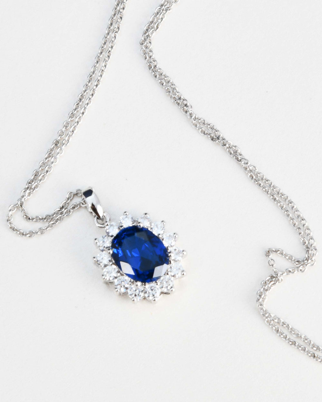 Elizabeth Grant Skin Care Sapphire Pendant Necklace